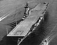 [ The new Essex-class aircraft carrier USS Franklin (CV13) ]